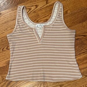 Poof New York Cropped tank tops Women's sleeveless top Boho tops size M stretch